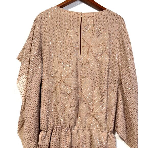 Size S | MAXAZRIA COLLECTION Women’s Silk Blousen Kimono Sleeve Tunic Top - Picture 4 of 8